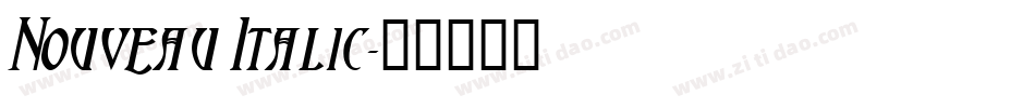 Nouveau Italic字体转换